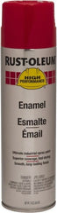 Rust-Oleum - Safety Red, 15 oz Net Fill, Gloss, Enamel Spray Paint - 14 Sq Ft per Can, 15 oz Container, Use on Rust Proof Paint - Exact Tooling