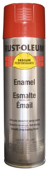 Rust-Oleum - Bright Red, 15 oz Net Fill, Gloss, Enamel Spray Paint - 14 Sq Ft per Can, 15 oz Container, Use on Rust Proof Paint - Exact Tooling