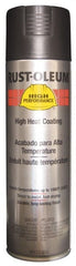 Rust-Oleum - Black, 15 oz Net Fill, Flat, High-Heat Spray Paint - 14 Sq Ft per Can, 15 oz Container - Exact Tooling