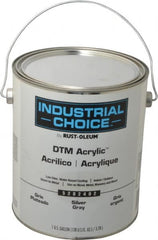 Rust-Oleum - 1 Gal Silver Gray Semi Gloss Finish Alkyd Enamel Paint - Interior/Exterior, Direct to Metal, <250 gL VOC Compliance - Exact Tooling