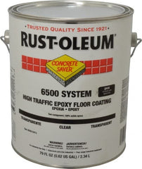 Rust-Oleum - 1 Gal High Gloss Clear Epoxy - 100 at 16 mils Sq Ft/Gal Coverage, 150 at 11 mils Sq Ft/Gal Coverage, 200 at 8 mils & 300 at 5 mils Sq Ft/Gal Coverage, <100 g/L VOC Content - Exact Tooling