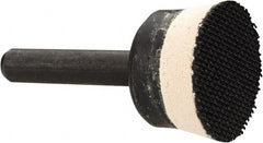 AutoQuip - 1" Diam Hook & Loop Disc Backing Pad - 1/4" Shank Diam, Medium Density, 25,000 RPM - Exact Tooling