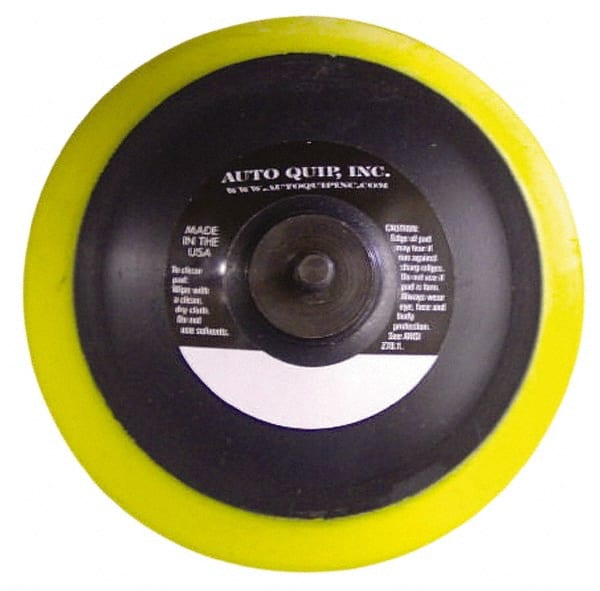 AutoQuip - 6" Diam Hook & Loop Disc Backing Pad - Medium Density, 10,000 RPM - Exact Tooling