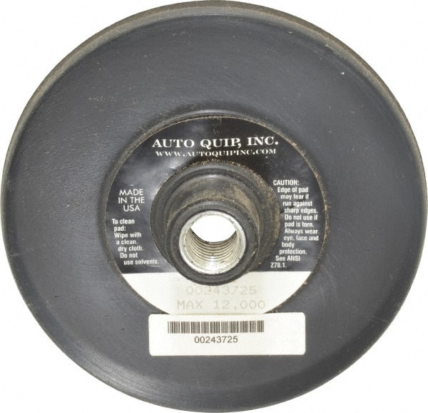 AutoQuip - 5" Diam Adhesive/PSA Disc Backing Pad - Firm Density, 12,000 RPM - Exact Tooling