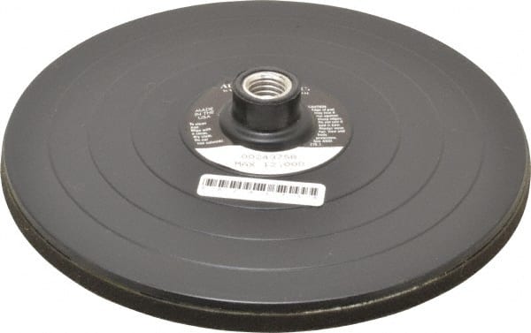 AutoQuip - 8" Diam Adhesive/PSA Disc Backing Pad - Firm Density, 4,800 RPM - Exact Tooling