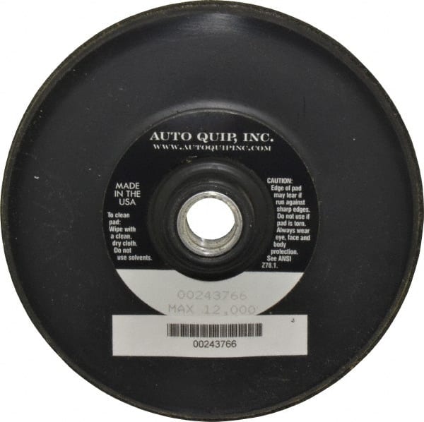 AutoQuip - 5" Diam Hook & Loop Disc Backing Pad - Firm Density, 12,000 RPM - Exact Tooling