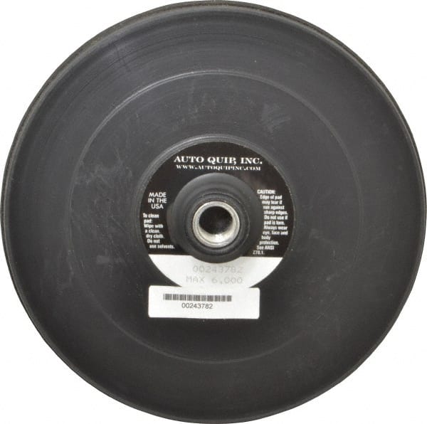 AutoQuip - 7" Diam Hook & Loop Disc Backing Pad - Firm Density, 6,000 RPM - Exact Tooling
