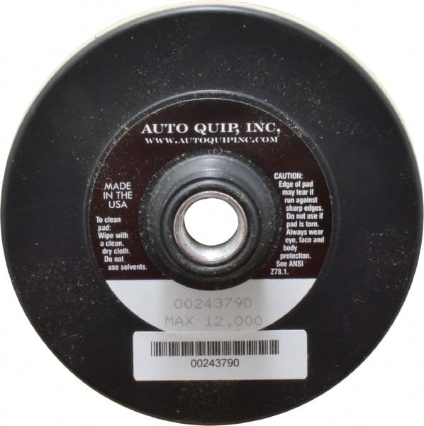 AutoQuip - 4-1/2" Diam Hook & Loop Disc Backing Pad - Medium Density, 12,000 RPM - Exact Tooling