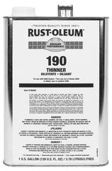 Rust-Oleum - 1 Gal Clean Up Solvent - 360 to 870 Sq Ft/Gal Coverage, <250 g/L VOC Content - Exact Tooling