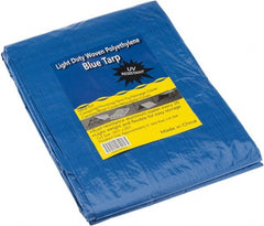 Value Collection - 20' Long x 16' Wide Polyethylene Tarp & Dust Cover - Blue - Exact Tooling