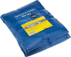 Value Collection - 25' Long x 20' Wide Polyethylene Tarp & Dust Cover - Blue - Exact Tooling