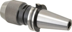Albrecht - CAT40, 1/16 to 5/8" Capacity, Steel Integral Shank Drill Chuck - Keyless, Taper Shank, 2-1/4" Sleeve Diam, 4-1/32" Open Length - Exact Tooling