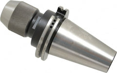 Albrecht - CAT50, 1/16 to 5/8" Capacity, Steel Integral Shank Drill Chuck - Keyless, Taper Shank, 2-1/4" Sleeve Diam, 4-1/32" Open Length - Exact Tooling