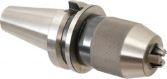Albrecht - BT40, 1/32 to 1/2" Capacity, Steel Integral Shank Drill Chuck - Keyless, Taper Shank, 2" Sleeve Diam, 3-5/8" Open Length - Exact Tooling