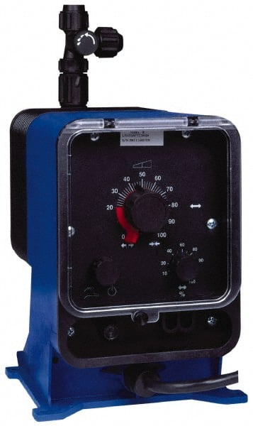 Pulsafeeder - 120/230 Volt, 100 psi, 1.83 GPH, Electronic Metering Pump - 10.2 Inch Long x 5.4 Inch Wide x 10.6 Inch High - Exact Tooling