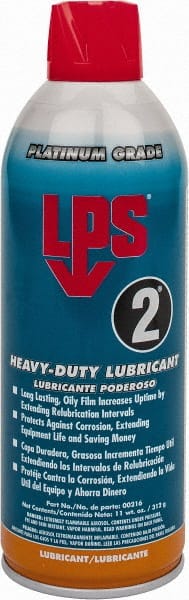 LPS - 16 oz Aerosol Nondrying Film Lubricant - Clear Amber, Food Grade - Exact Tooling