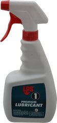 LPS - 22 oz Trigger Spray Bottle Dry Film Penetrant/Lubricant - Clear Yellow, Food Grade - Exact Tooling