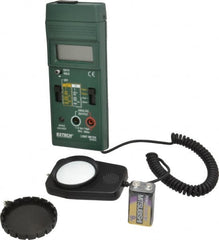 Extech - 9 Volt Battery, 5,000 FC, LCD Display, Color Corrected Photodiode, Light Meter - 5 Accuracy, Compatible with Fluorescent, High Pressure Sodium, Mercury, Metal Halide Lighting, DC Analog Out - Exact Tooling
