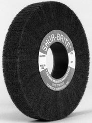 Superior Abrasives - 6" Diam 80 Grit Aluminum Oxide Unmounted Flap Wheel - 2" Hole, 1" Wide, Coated, Grade Medium, 3,400 Max RPM - Exact Tooling