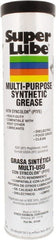 Synco Chemical - 400 g Cartridge Synthetic General Purpose Grease - Translucent White, Food Grade, 450°F Max Temp, NLGIG 2, - Exact Tooling
