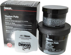 Devcon - 2 Lb Kit Gray Epoxy Resin Putty - 150°F (Wet), 350°F (Dry) Max Operating Temp, 16 hr Full Cure Time - Exact Tooling