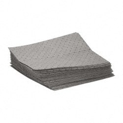 Brady SPC Sorbents - 26 Gal Capacity per Package, Universal Pad - 19" Long x 15" Wide, Gray, Polypropylene - Exact Tooling