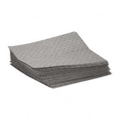 Brady SPC Sorbents - 26 Gal Capacity per Package, Universal Pad - 19" Long x 15" Wide, Gray, Polypropylene - Exact Tooling