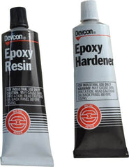 Devcon - 6.5 oz Tube Two Part Epoxy - 60 min Working Time, 2,500 psi Shear Strength - Exact Tooling