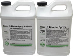 Devcon - 9 Lb Bottle Two Part Epoxy - 3 to 6 min Working Time, 1,900 psi Shear Strength - Exact Tooling