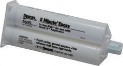 Devcon - 2 oz Cartridge Two Part Epoxy - 3 to 6 min Working Time, 1,900 psi Shear Strength - Exact Tooling