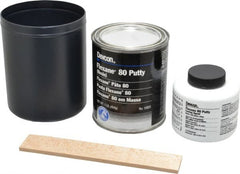 Devcon - 1 Lb Kit Black Urethane Putty - 120°F (Wet), 180°F (Dry) Max Operating Temp, 15 min Tack Free Dry Time - Exact Tooling