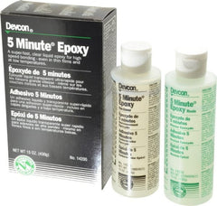 Devcon - 15 oz Cartridge Two Part Epoxy - 3 to 6 min Working Time, 1,900 psi Shear Strength - Exact Tooling