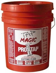 Tap Magic - Tap Magic ProTap, 5 Gal Pail Cutting & Tapping Fluid - Semisynthetic, For Boring, Broaching, Drilling, Engraving, Facing, Milling, Reaming, Sawing, Threading, Turning - Exact Tooling