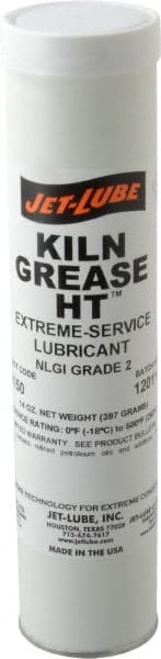 Jet-Lube - 14 oz Cartridge Aluminum General Purpose Grease - Green, 500°F Max Temp, NLGIG 2, - Exact Tooling