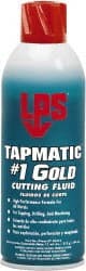 LPS - Tapmatic #1 Gold, 11 oz Aerosol Cutting & Tapping Fluid - Straight Oil, For Boring, Broaching, Drilling, Engraving, Facing, Milling, Reaming, Sawing, Tapping, Threading, Turning - Exact Tooling