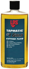 LPS - Tapmatic #1 Gold, 1 Pt Bottle Cutting & Tapping Fluid - Straight Oil, For Boring, Broaching, Drilling, Engraving, Facing, Milling, Reaming, Sawing, Tapping, Threading, Turning - Exact Tooling