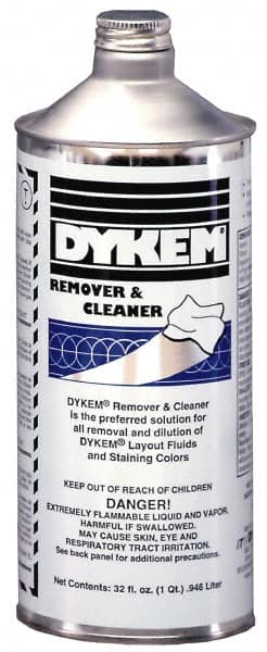 Dykem - Layout Fluid Remover and Thinner - 32 Ounce Bottle - Exact Tooling