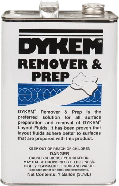 Dykem - Layout Fluid Remover and Cleaner - 1 Gallon Can - Exact Tooling