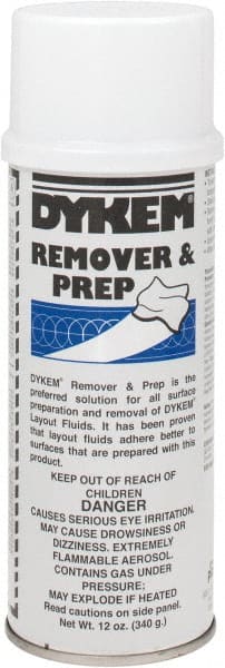 Dykem - Layout Fluid Remover and Thinner - 16 Ounce Aerosol Can - Exact Tooling