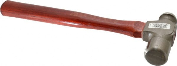 Plumb - 2 Lb Head Ball Pein Hammer - Hickory Handle, 15" OAL - Exact Tooling
