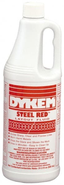 Dykem - Red Layout Fluid - 930 ml Jug - Exact Tooling