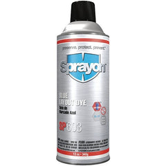 Sprayon - Blue Layout Fluid - 12 Ounce Aerosol Can - Exact Tooling