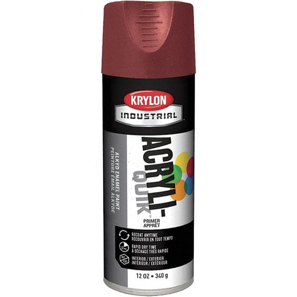 Krylon - 16 oz Ruddy Brown Primer - 15 to 20 Sq Ft Coverage, Direct to Metal, Quick Drying, Interior/Exterior - Exact Tooling