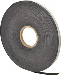 Mag-Mate - 200' Long x 1/2" Wide x 1/32" Thick Flexible Magnetic Strip - 4 Lb Max Pull Force, 2 Linear Ft/Lb Magnetic Pull Force, Adhesive Back - Exact Tooling