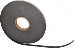Mag-Mate - 100' Long x 1/2" Wide x 1/16" Thick Flexible Magnetic Strip - 6 Lb Max Pull Force, 3 Linear Ft/Lb Magnetic Pull Force, Adhesive Back - Exact Tooling