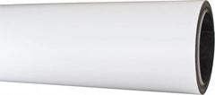 Mag-Mate - 25' Long x 24-3/8" Wide x 1/32" Thick Flexible Magnetic Sheet - 85 Lb Max Pull Force, 196 Linear Ft/Lb Magnetic Pull Force, Plain Back, White - Exact Tooling