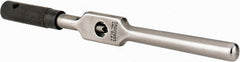 Starrett - 1/16 to 1/4" Tap Capacity, Straight Handle Tap Wrench - 6" Overall Length - Exact Tooling