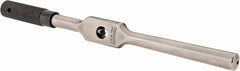 Starrett - 3/16 to 1/2" Tap Capacity, Straight Handle Tap Wrench - 9" Overall Length - Exact Tooling