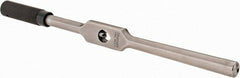 Starrett - 1/4 to 5/8" Tap Capacity, Straight Handle Tap Wrench - 12" Overall Length - Exact Tooling