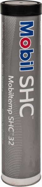 Mobil - 12.5 oz Cartridge Synthetic High Temperature Grease - Red, High Temperature, NLGIG 1-1/2, - Exact Tooling